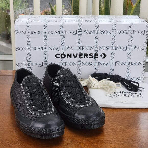 Converse X JW Anderson CTAS 70 VTG Ballet UT Ox Black 160802C Black/Glitter NWB - Picture 13 of 14